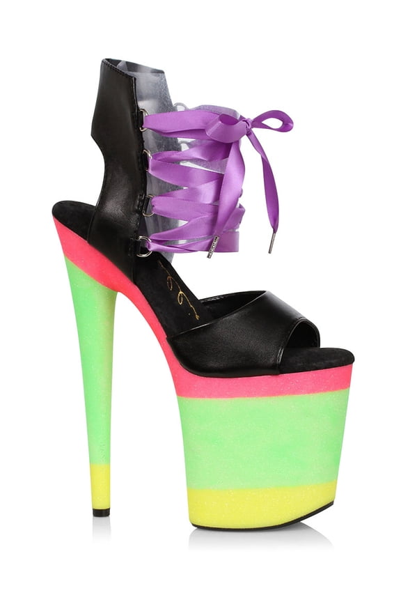 8" Layered Candy Platform Heels