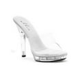 thumbnail image 1 of Ellie Shoes Clear 5" Vanity Women's Costume Heels Size 8 Female, 1 of 2