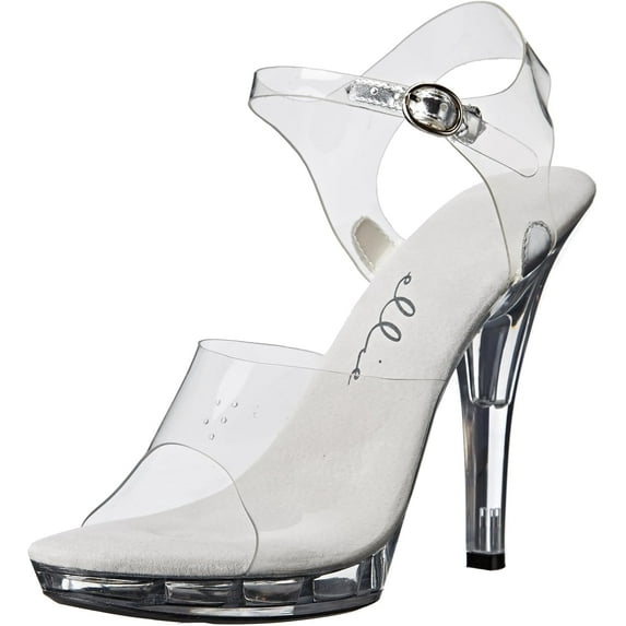 Ellie Shoes Clear Glass Slipper Brook Shoe Adult