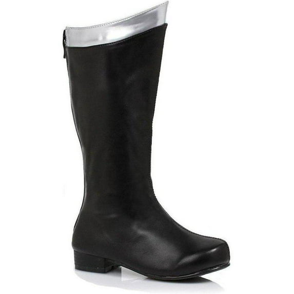 Ellie Shoes E-101-Super 1 Heel Superhero Boot Children Red/Gold / XL