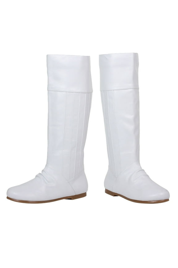 Shoes E-105-Leanna 1 Heel Womans Boot 9 / White