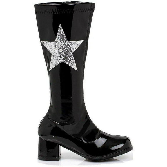 Ellie Shoes E-175-Star 1 Heel Gogo Boot With Star Children