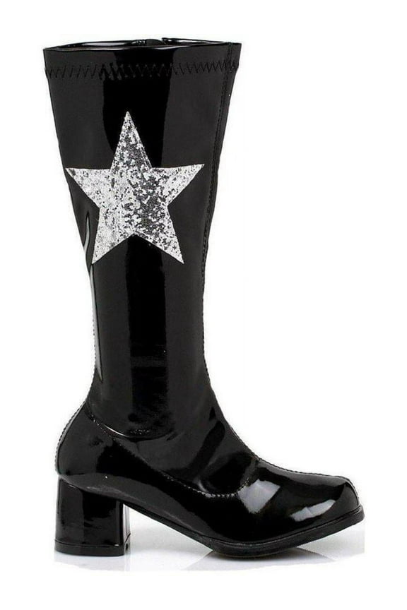 Ellie Shoes E-175-Star 1 Heel Gogo Boot With Star Children