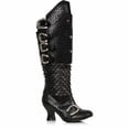 thumbnail image 1 of Ellie Shoes E-253-Draga Medieval  Womens Combat  Boot with removable Cuff Red / 9, 1 of 2