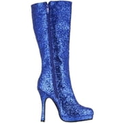 Ellie Shoes E-421-Zara 4 Knee-High Boot with Glitter Blue / 8
