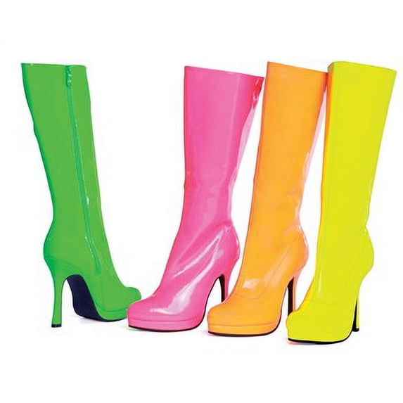 Ellie Shoes E-421-Zenith 4" Knee-High Womens Boot Neon. 8 / Orange