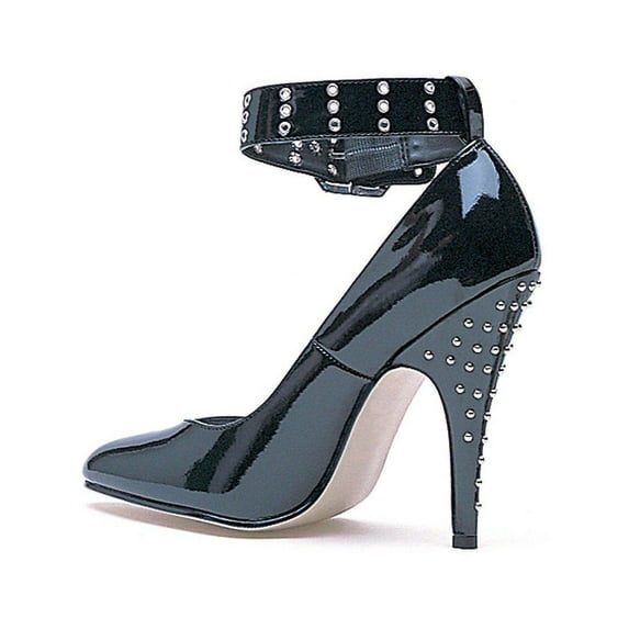 Ellie Shoes E-511-Anita 5 Heel Closed Toe Pump With Rivets On Heel Black / 10