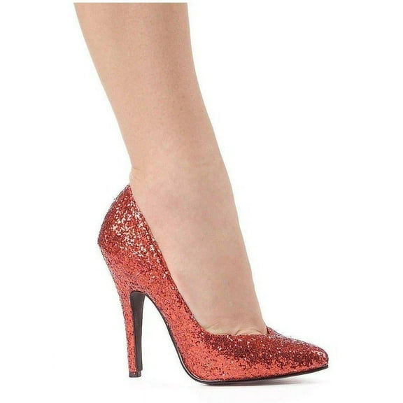 Ellie Shoes E-511-Glitter 5" Glitter Womens Pump. 5 / Red Glitter