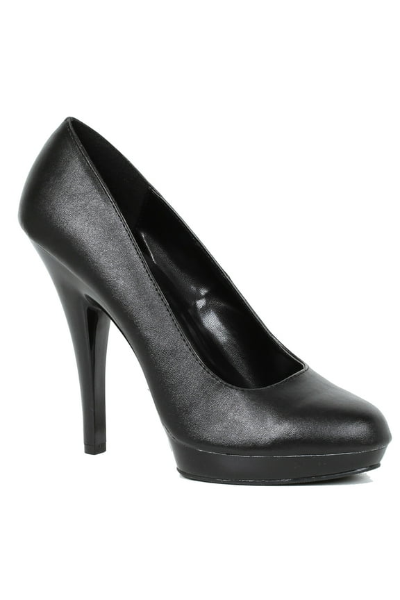 E-521-Femme-W 5" Heel Womens WIDE Width Pump. Black / 11
