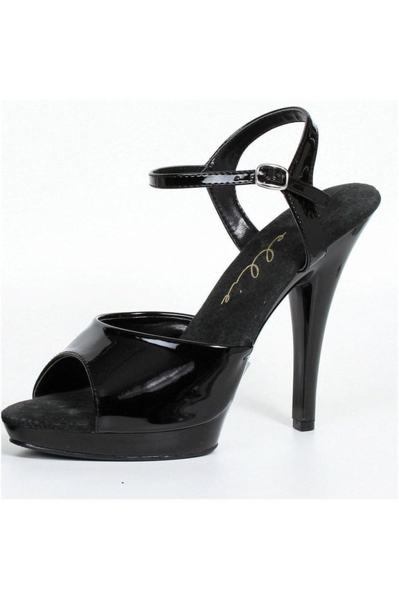 E-521-Juliet-W 5" Heel Womens WIDE Width Sandal. Nude / 12