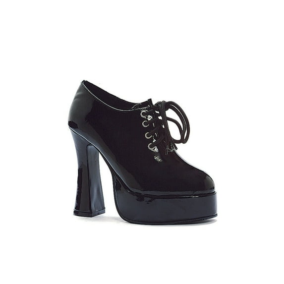 Ellie Shoes E-557-AMBER Chunky Heel Oxford with a 5.5 Inch heel 10 / Black