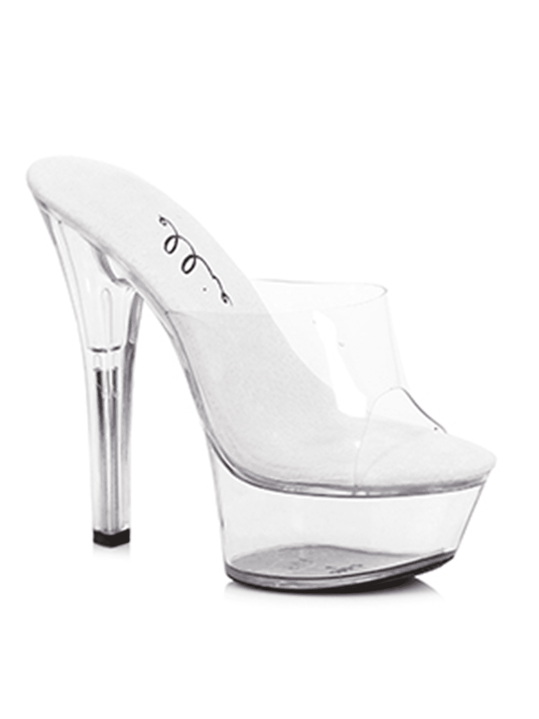 Clear Mule Wedge