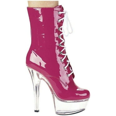 Ellie Shoes E-609-Diana 6" Womens Pointed Stiletto Ankle Boot With Inner Zipper. 11 / Fuchsia