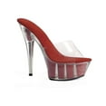 thumbnail image 1 of Ellie Shoes E-609-Glitter 6" Womens Pointed Stiletto Sandal with Glitter In Platform. 5 / Pink, 1 of 3