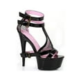 thumbnail image 1 of Ellie Shoes E-609-Levi 6" Double Ankle Strap Womans Heel. Black / 11, 1 of 1