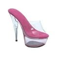 thumbnail image 1 of Ellie Shoes E-609-Summer 6" Pointed Stiletto Mule Womens Sandal. 11 / Fuchsia, 1 of 2