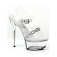 thumbnail image 1 of Ellie Shoes E-609-Tiffany 6" Heel Womans Sandal With Rhinestones. Clear / 11, 1 of 2