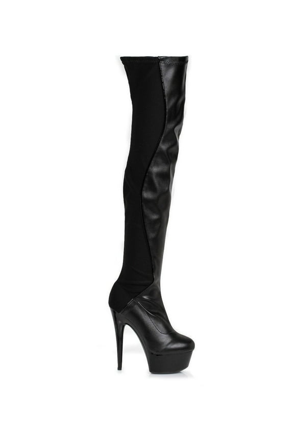 E-609-Unique 6" Thigh High Womans Boot. 11 / Fuchsia