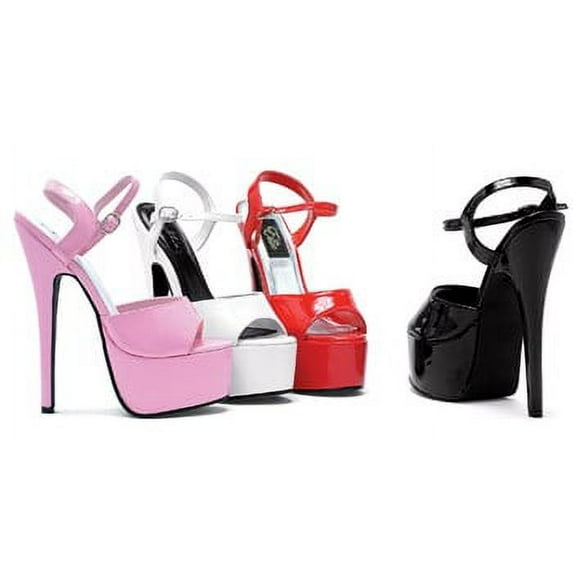 Ellie Shoes E-652-Juliet 6.5" Stiletto Heel Womens Sandal. Red / 9