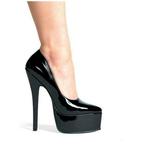 Ellie Shoes E-652-Prince 6.5" Stiletto Heel Womens Pump. Black / 7