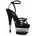 thumbnail image 1 of Ellie Shoes E-709-Degree 7" Pointed Womans Stiletto Sandal. 9 / Black, 1 of 2