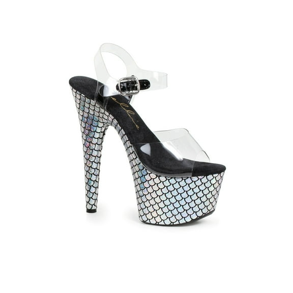 Ellie Shoes E-709-Mermaid 7 Womens Stiletto With Platform. Fuchsia / 9