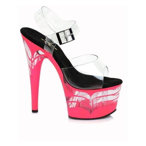 Ellie Shoes E-709-Vector 7 Inch Womens Stiletto Sandal. 6 / Pink