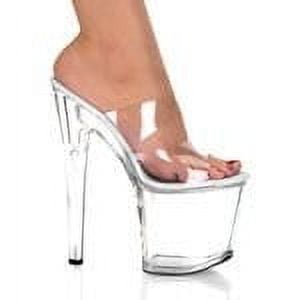Ellie Shoes E-711-Coco 7" Heel Womens Sandal. 6 / Clear
