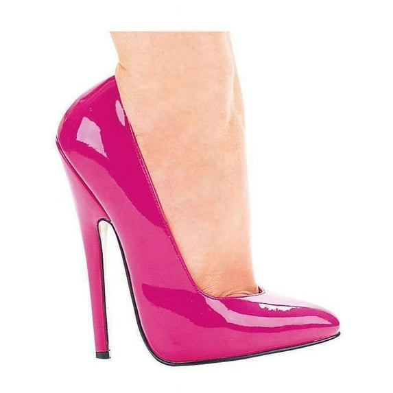 Ellie Shoes E-8260 6" Heel Womens Fetish Pump, Black PU / 5