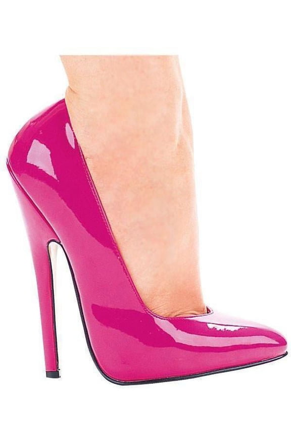 E-8260 6" Heel Womens Fetish Pump, Black PU / 5
