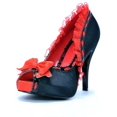 thumbnail image 1 of Ellie Shoes E-BP415-Libera 4 Heel Open Toe Pump With Bow 10 / Black/Red, 1 of 2
