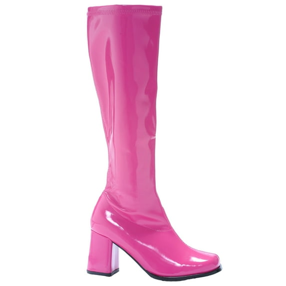 Ellie Shoes E-GOGO 3" Gogo Boots with Zipper, Sizes 5 to 12 Fuchsia / 5