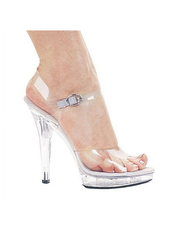 Ellie Shoes E-M-Brook 5" Heel Clear Sandal 11 / Clear