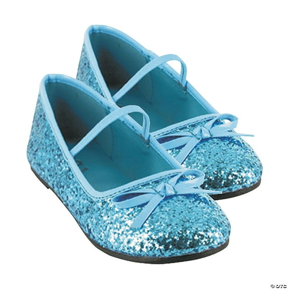 Ellie Shoes - Flat Ballet Glitter Child Blue - Child Shoe M (13 - 1)