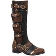 thumbnail image 1 of Ellie Shoes Men's Amos Steampunk Boots - Victorian Costume Shoes, Brown, Medium, 1 of 2