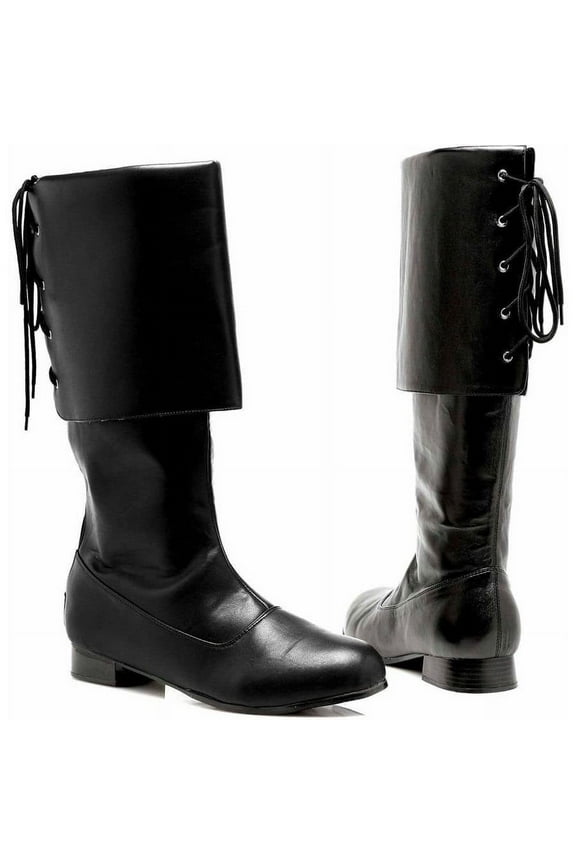 Ellie Shoes Sparrow Black  Pirate Mens Costume Boots Size Medium 10-11 Male