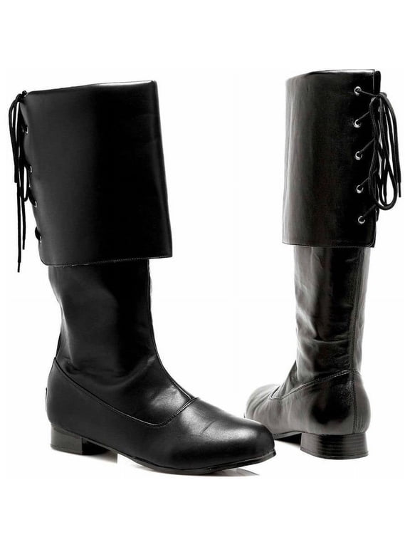 Sparrow Black Pirate Mens Costume Boots Size Medium 10-11 Male