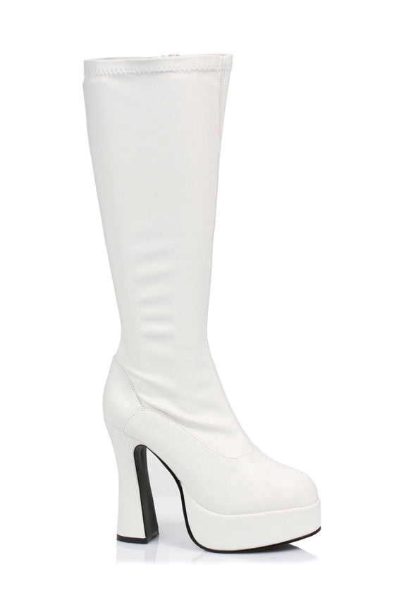 Ellie Shoes Women's Chacha Boot, White, 8 M US