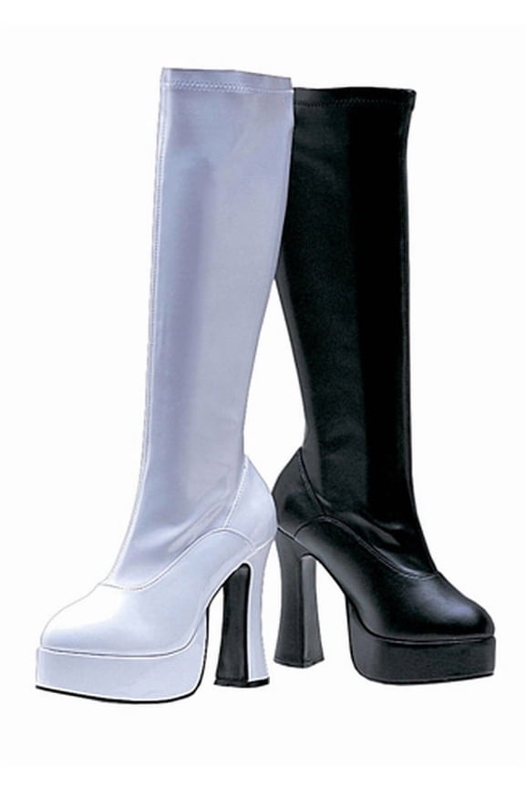 Ellie Shoes Women's Chacha Boot, White Patent, 7 M US