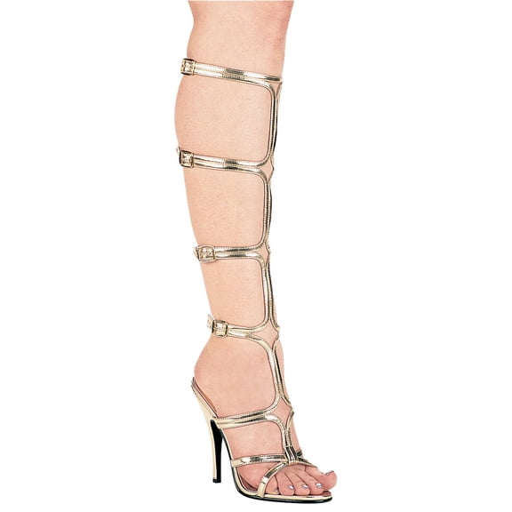Morris Costumes Women's Sexy Strap-Up Gold High-Heel