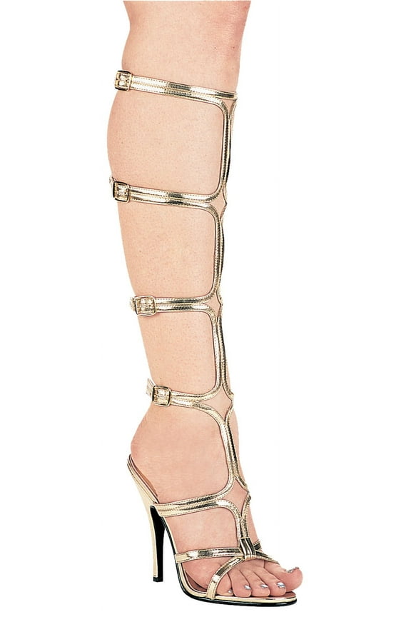 Women's Sexy Strap-Up Gold High-Heel