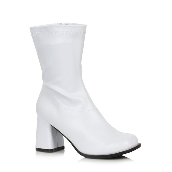 3 Inch Gogo Ankle Boot - White