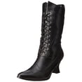 thumbnail image 1 of ellie shoes women's 253 amelia victorian boot, black polyurethane, 9 m us, 1 of 5