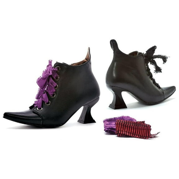 Ellie Shoes Womens Black Witch Costume Boots Size 6 Female