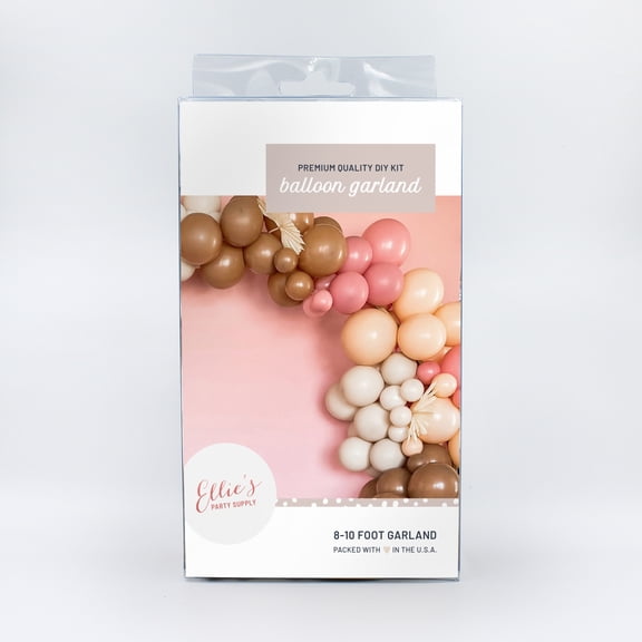Ellie's Party 8ft Tan Boho Balloon Garland Kit Blush Neutral Bridal Shower