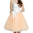 thumbnail image 1 of EllieWely 20+ Colors Women's Mid Length Tulle Tutu Skirt Peach Size 5XL Plus Size, 1 of 2