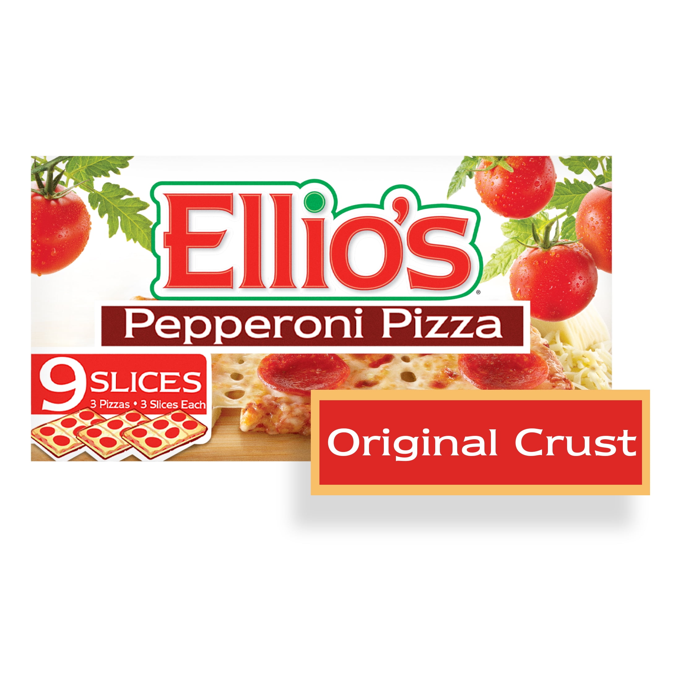 Ellio's Original Crust Pepperoni Pizza, 100 Real Cheese, 18.9oz, 9