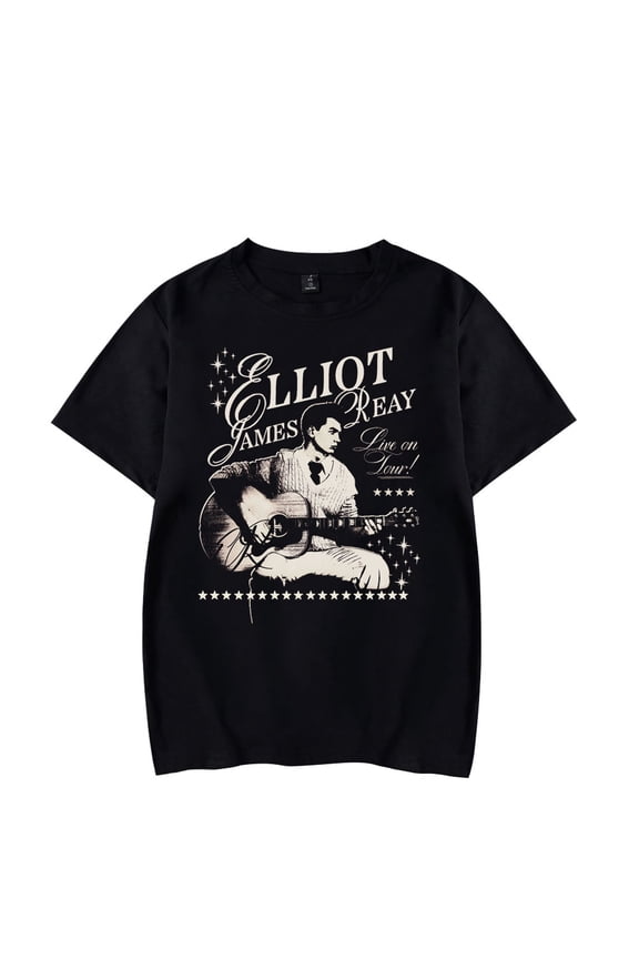 Elliot James Reay Shadow Pic Merch T-shirt Short-Sleeved Women Men Fashion Casual Summer Stylish Gym Tee