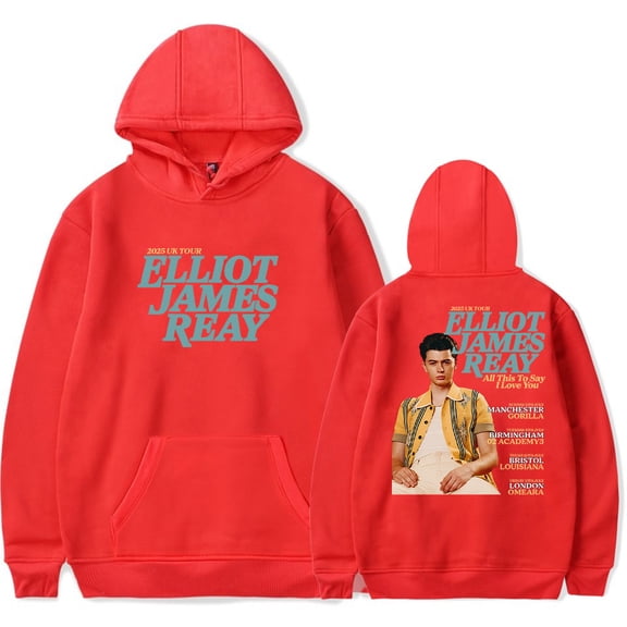Elliot James Reay Tour Merch Hoodie Sweatshirt Streetwear Unisex Y2K Winter Pullovers