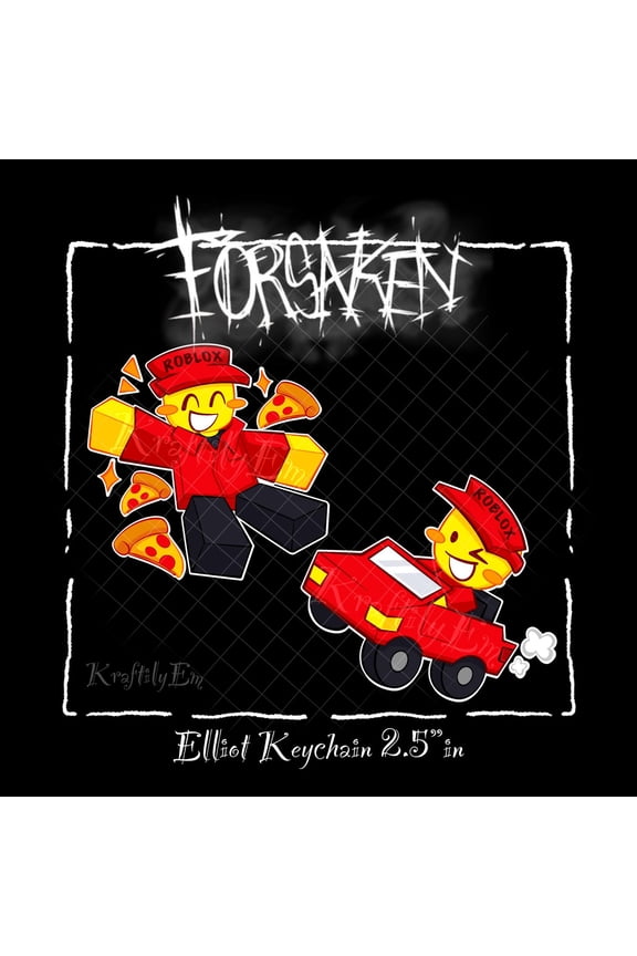 Elliot Keychains : 2 Designs | Printing Mistake - In-Stock, 2.5inches | Roblox, Forsaken (1 keychain)